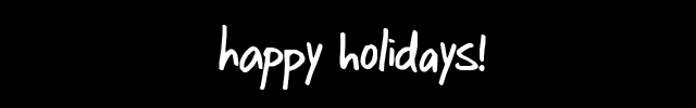 Happy Holidays!